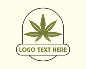 Cannabidiol - Cannabis Ganja Farm logo design
