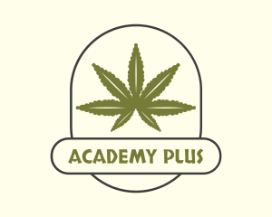 Cannabis Ganja Farm Logo