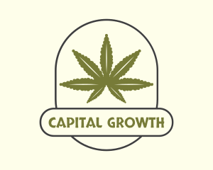 Cannabis Ganja Farm Logo