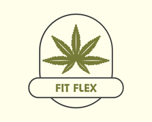 Cannabis Ganja Farm Logo