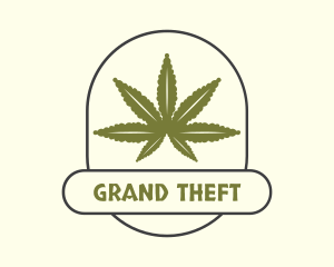 Cannabis Ganja Farm Logo