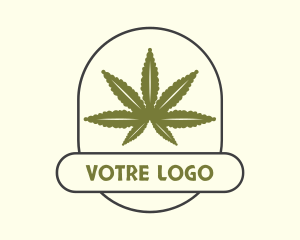 Cannabis Ganja Farm Logo