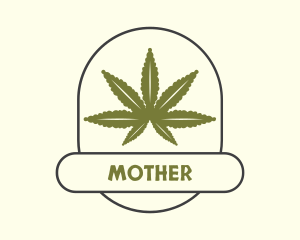 Cannabis Ganja Farm Logo