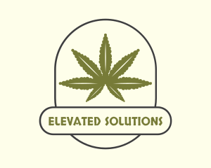 High - Cannabis Ganja Farm logo design