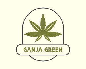 Ganja - Cannabis Ganja Farm logo design