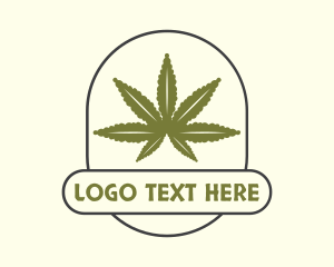 Cannabis Ganja Farm Logo