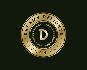 Luxury Premium Wreath logo design