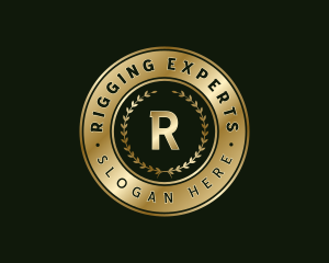 Luxury Premium Wreath logo design