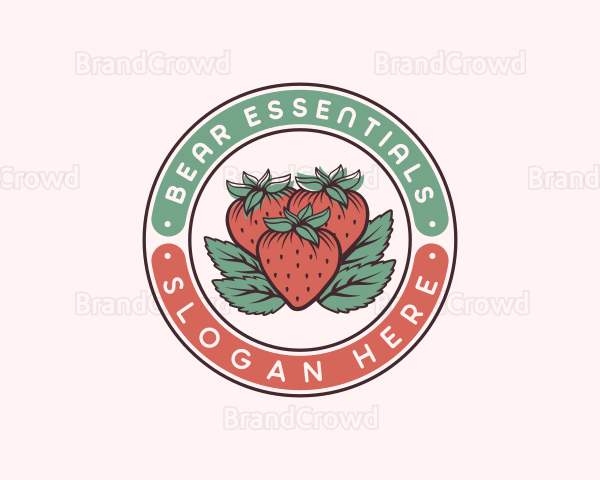 Strawberry Organic Homegrown Logo