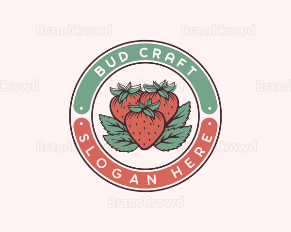 Strawberry Organic Homegrown Logo