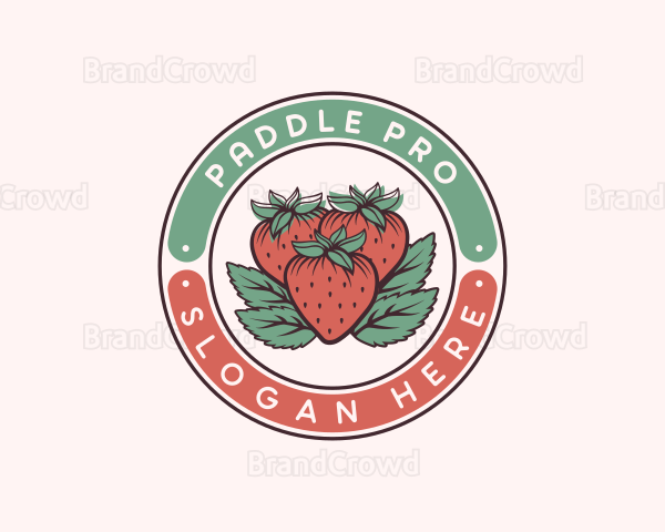 Strawberry Organic Homegrown Logo