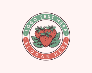 Homesteading - Strawberry Organic Homegrown logo design