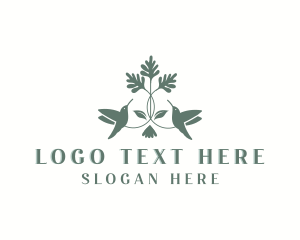 Foliage - Creative Hummingbird Leaf logo design