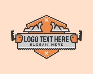 Woodcutter - Planer Saw Carpentry logo design