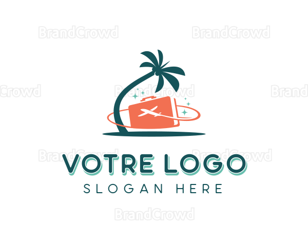 Vacation Getaway Suitcase Logo
