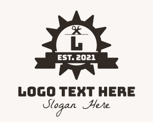 Merchandise - Mechanic Gear Badge logo design