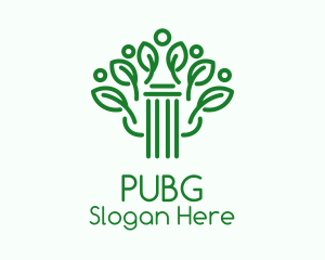 Green Pillar Plant  Logo