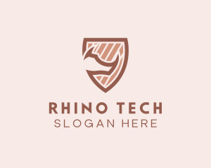 Rhino - Rhino Horn Shield logo design