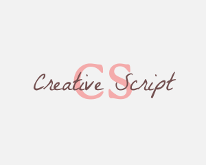 Feminine Script Brand logo design