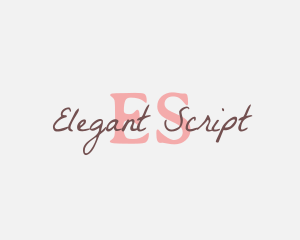 Feminine Script Brand logo design