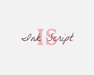 Feminine Script Brand logo design