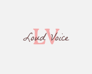 Feminine Script Writing logo design