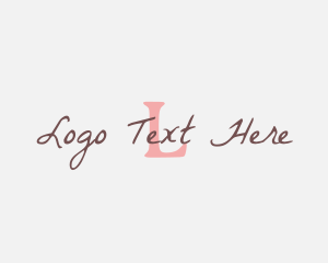 Feminine Script Brand Logo