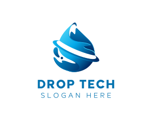 Drop - Clean Liquid Drop logo design