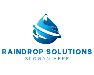 Drop - Clean Liquid Drop logo design