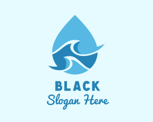 Aquatic - Sea Water Droplet logo design