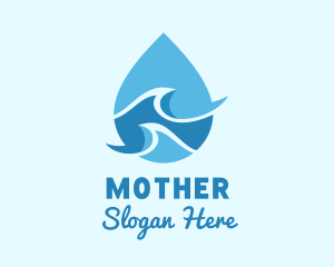 Oil - Sea Water Droplet logo design