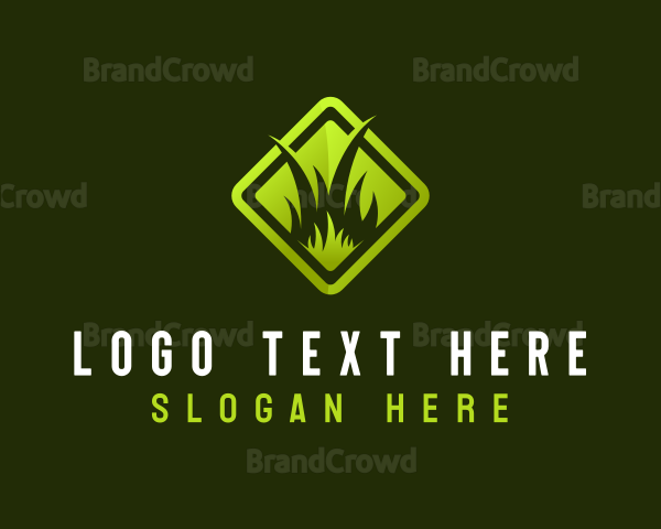 Grass Lawn Gardening Logo