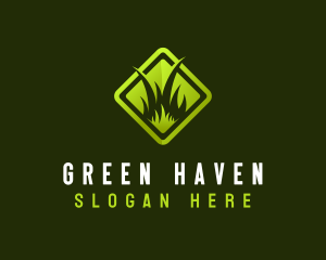 Grass Lawn Gardening logo design