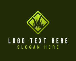 Planting - Grass Lawn Gardening logo design