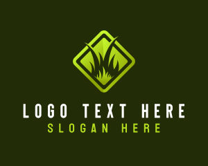 Grass Lawn Gardening Logo