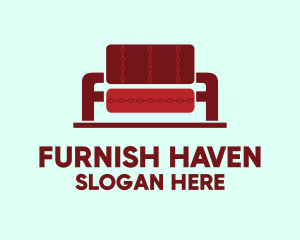 Red Couch Furniture logo design