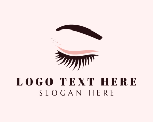 Estheticians - Eyelash Eyebrow Makeup logo design