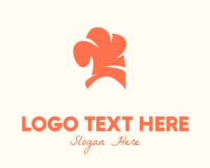 Recipe Book - Orange Chef Hat logo design