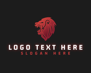 Felinology - Lion Wild Predator logo design
