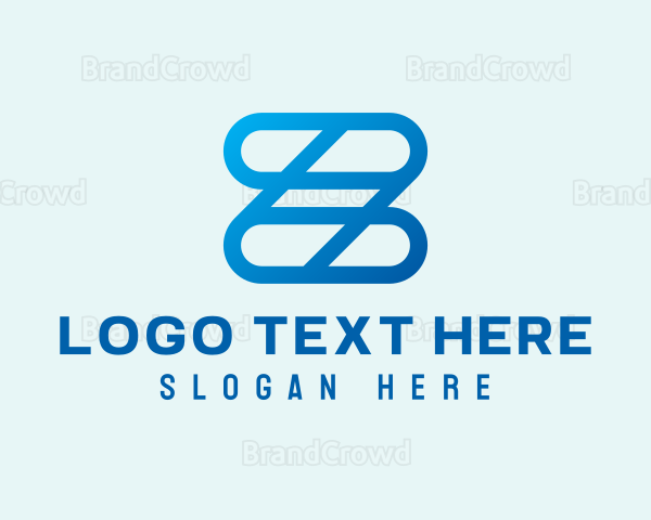 Blue Links Letter Z Logo