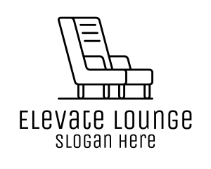 Lounge - Monoline Lounge Chair logo design