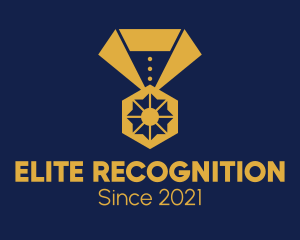 Recognition - Golden Olympic Medal logo design