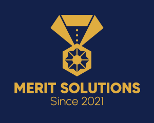 Merit - Golden Olympic Medal logo design