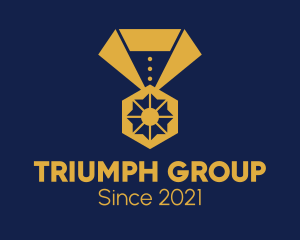 Achievement - Golden Olympic Medal logo design