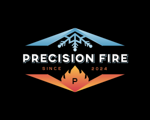 HVAC Fire Ice logo design