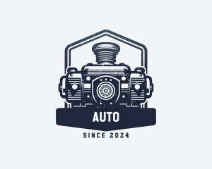 Restoration - Engine Automotive Mechanic logo design