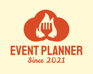 Culinary - Orange Cloud Cooking logo design