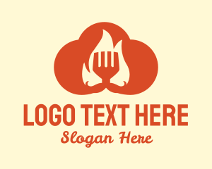 Orange Cloud Cooking Logo