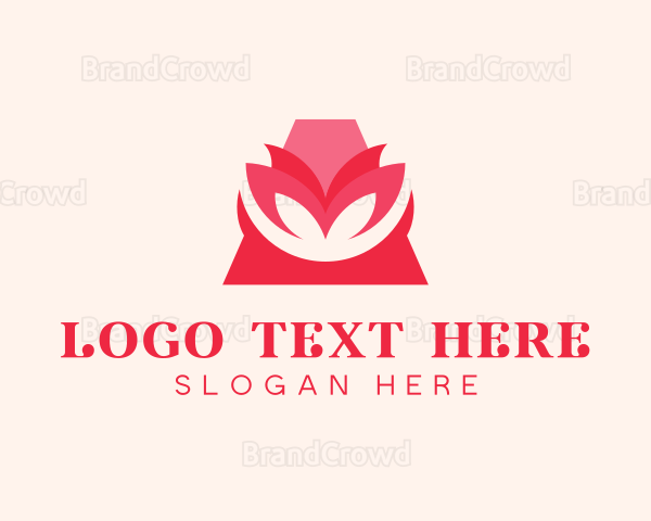 Beauty Flower Letter A Logo