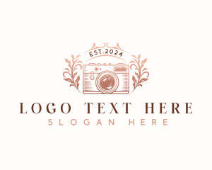 Stylist - Camera Floral Photography logo design